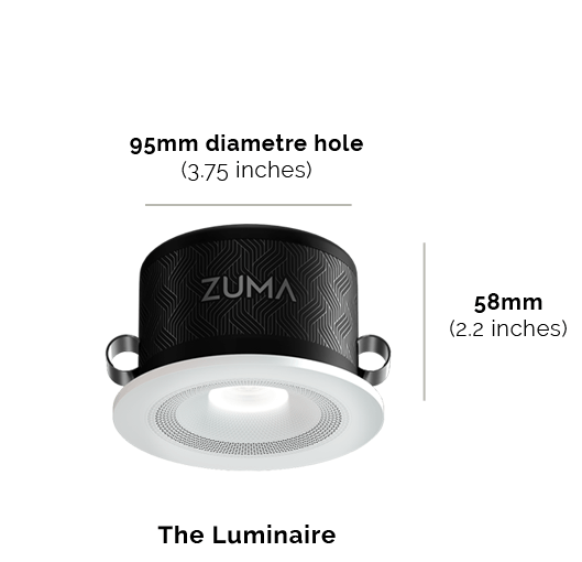 Luminaire dimensions